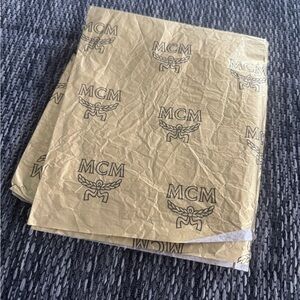 MCM Tissue Paper Elegant Gold Gift Wrap Tissue